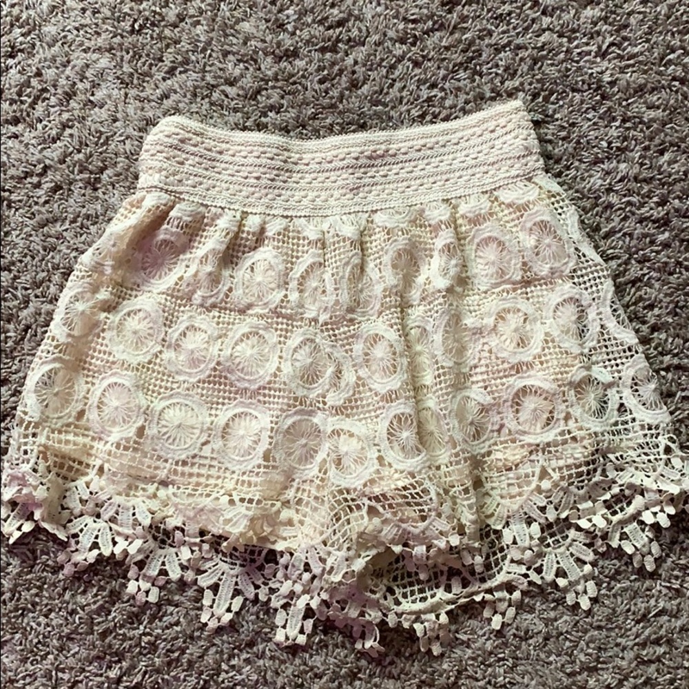 Stella Luce high waisted boho weaved summer shorts